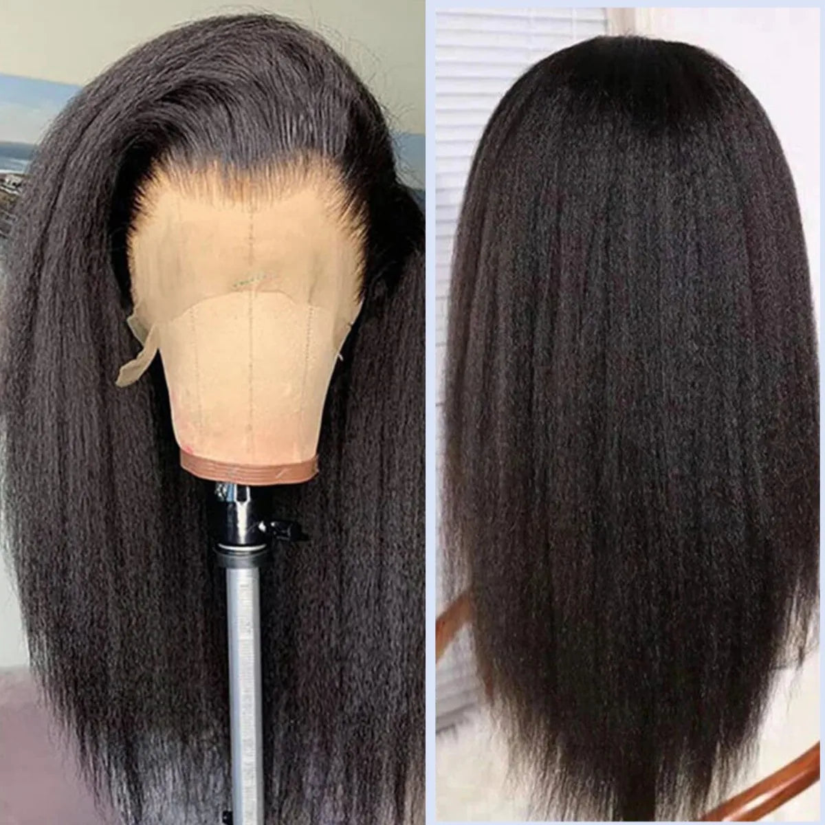 Yaki Straight Lace Front Wig